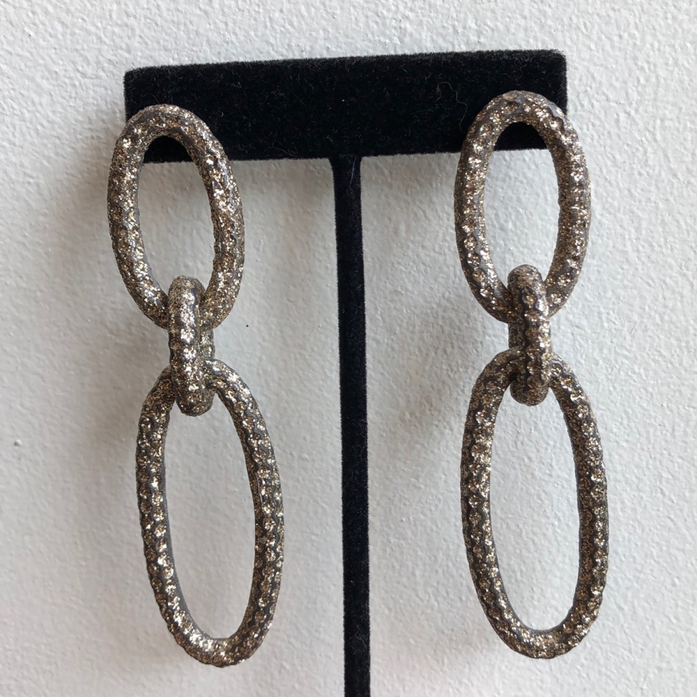 Authentic KMO Gold Hoop Earrings